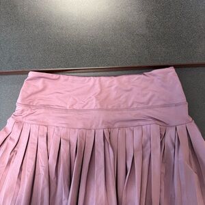 Pleated Circle Skirt — Dusty Mauve